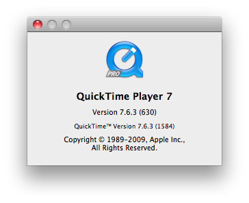 quicktime player 7 for mac os x v10.5.8